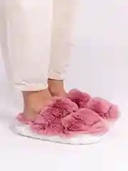Розовый тапочки домашние, женские, мужские, меховые
