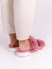 Розовый тапочки домашние, женские, мужские, меховые