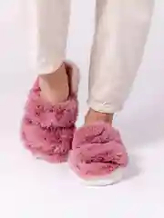 Розовый тапочки домашние, женские, мужские, меховые