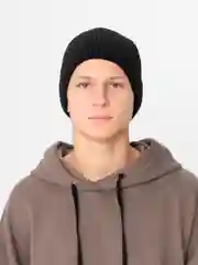 Угольный шапка мужская, вязаная, утепленная