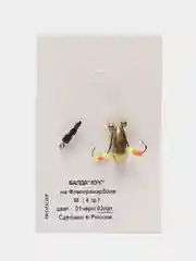 Золотой мормышка "Жук", 4, 6, 9 г, черный