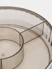 Тарелка настольная для закусок с крышкой и разделителем