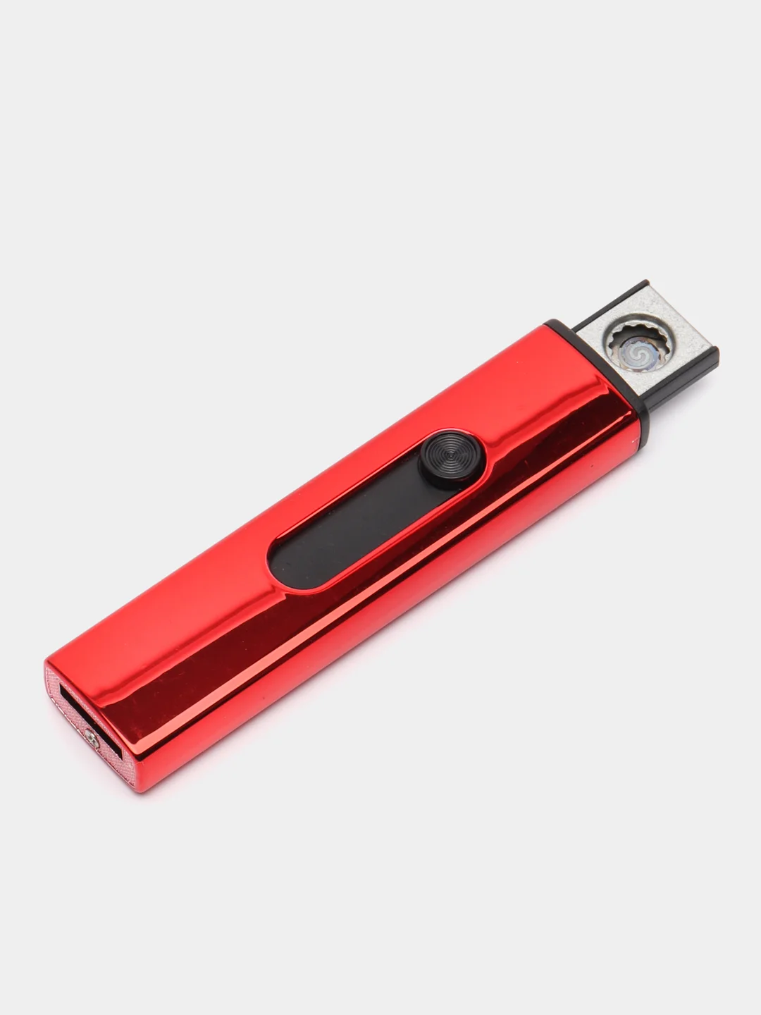 Алый зажигалка спираль, в коробке, USB зарядка, без проводов