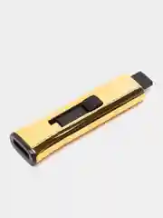 Золотой зажигалка спираль, в коробке, USB зарядка, без проводов