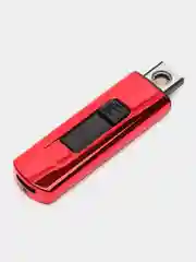 Красный зажигалка спираль, в коробке, USB зарядка, без проводов