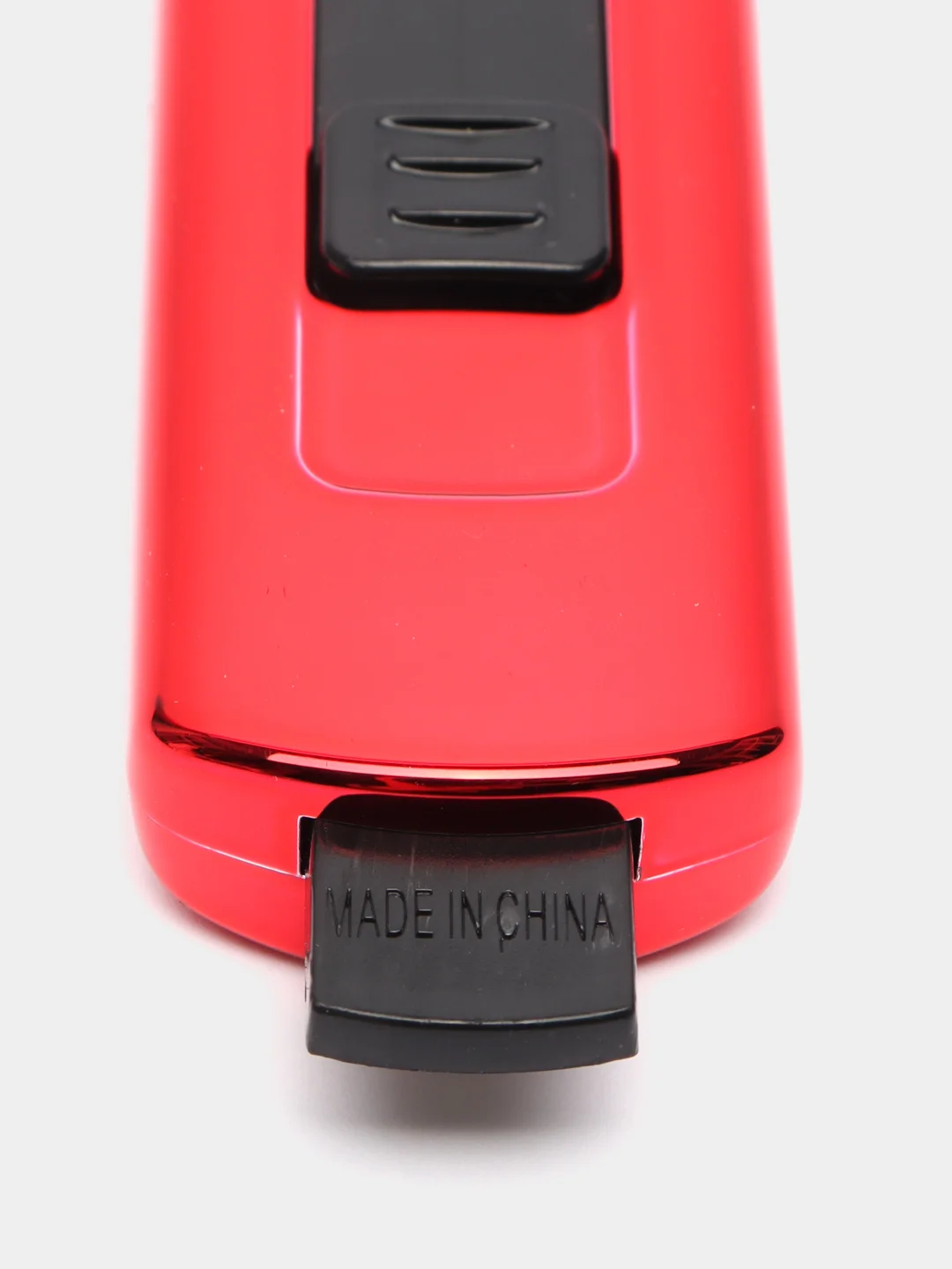 Красный зажигалка спираль, в коробке, USB зарядка, без проводов