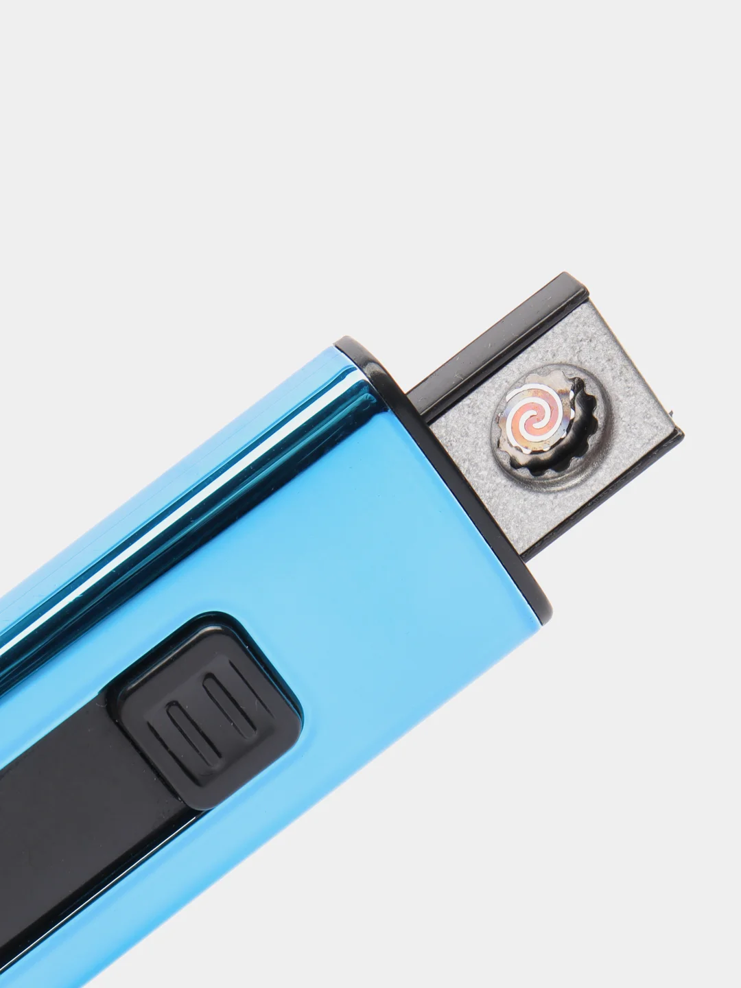 Лазурный зажигалка спираль, в коробке, USB зарядка, без проводов