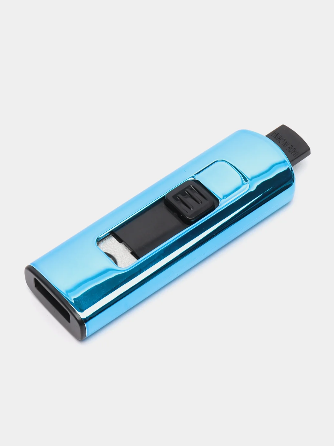 Лазурный зажигалка спираль, в коробке, USB зарядка, без проводов