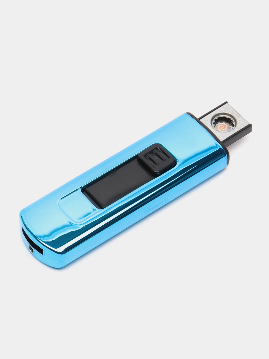 Лазурный зажигалка спираль, в коробке, USB зарядка, без проводов