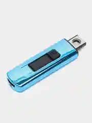 Лазурный зажигалка спираль, в коробке, USB зарядка, без проводов