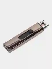 Тёмно-серый зажигалка спираль, в коробке, USB зарядка, без проводов