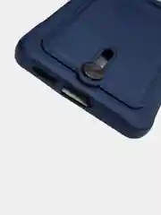 Темно-синий чехол на Xiaomi Redmi Note 13 Pro 5G (Сяоми Редми Нот 13 Про 5G), силиконовый, с карманом