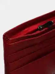 Алый кошелек из натуральной кожи, под рептилию, подарок