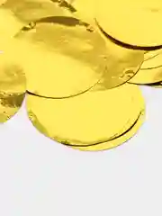 Золотой конфетти фольгированные, 3 см, 15 г, для подарков, шаров, именинника, молодоженов