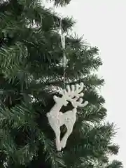 Елочная игрушка снежинка, олень, лошадка