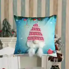 Лазурный новогодняя наволочка со светодиодной подсветкой "Merry Christmas"