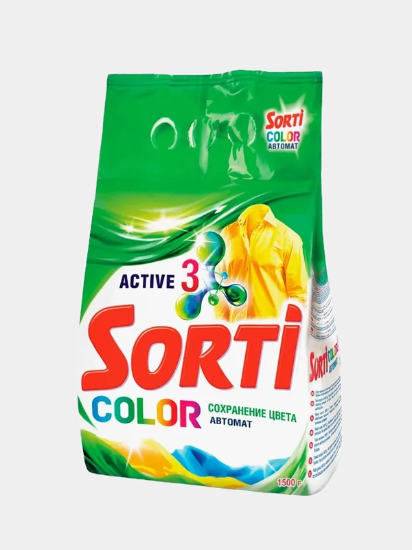 Стиральный порошок SORTI Color "Автомат", 1500 г