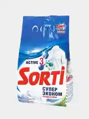 Стиральный порошок SORTI "Супер Эконом" 1500 г, ручная стирка