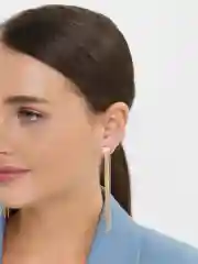 Женские вечерние длинные серьги, со стразами