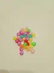 Бусинки Смайлы 30 шт разные цвета