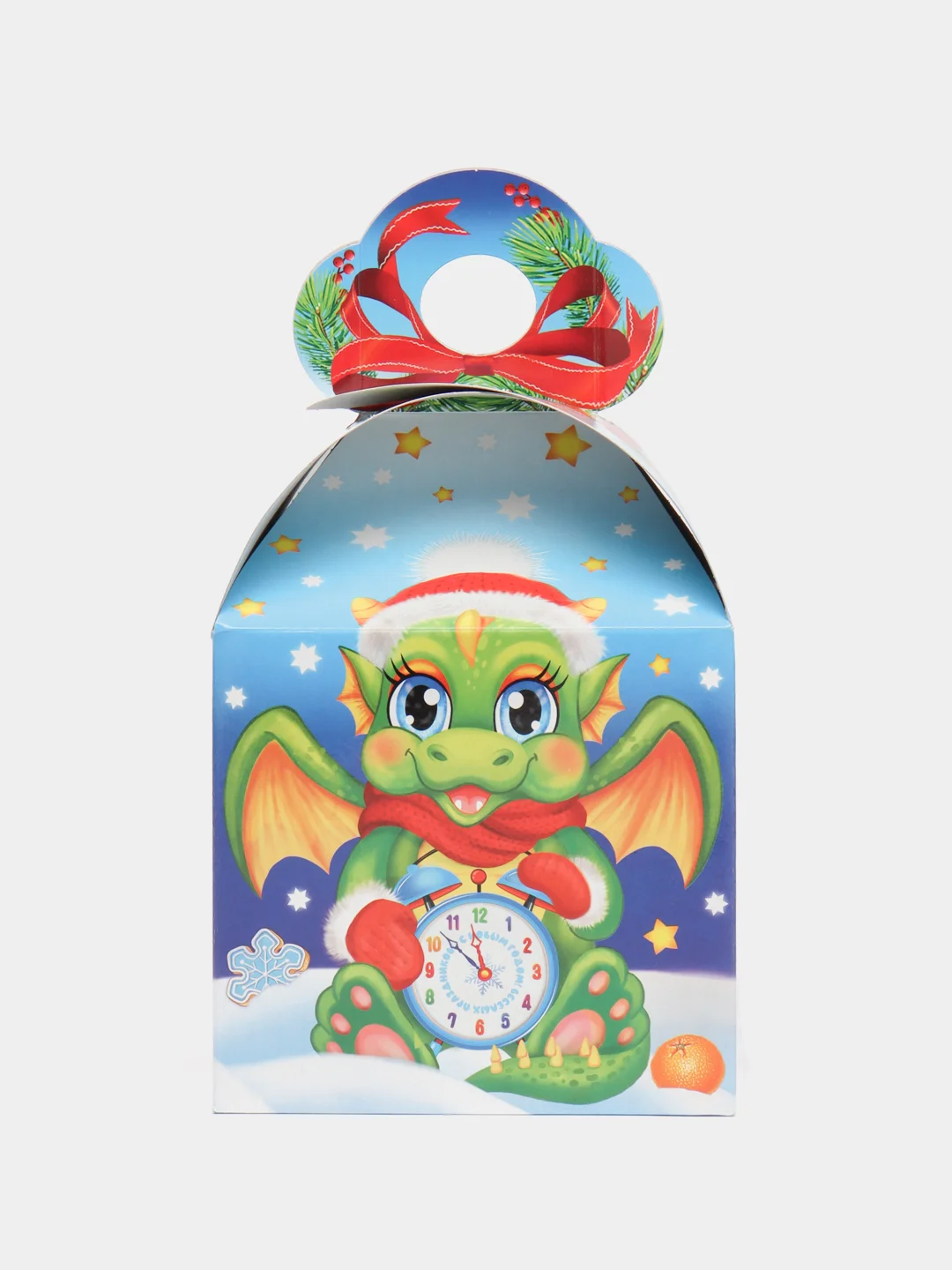 Разноцветный коробка для конфет Новогодняя 1,5 кг