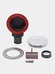 Серый сифон для душевого поддона Wirquin Slim + сверхплоский, сухой затвор, слив D90 мм, 30723365