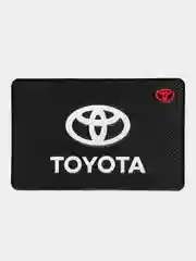 Белый противоскользящий коврик на панель с логотипом автомобиля, не липкий, Toyota