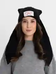 Угольный шапка женская вязаная, плюшевая с ушками, шапка вязаная аниме, Стрей Кидс, шапка корейская