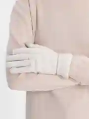 Белый перчатки женские, теплые