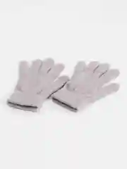 Серый металлик перчатки женские зимние