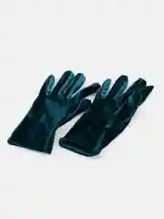 Тёмно-зелёный перчатки женские длинные / короткие бархатные черные