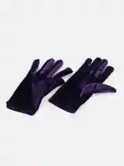 Индиго перчатки женские длинные / короткие бархатные черные