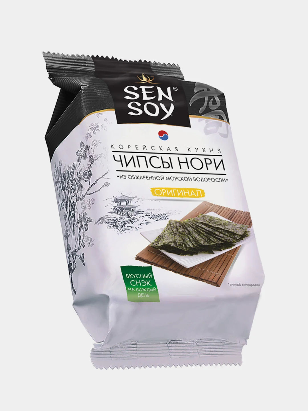 Чипсы нори SEN SOY "Original" из морской капусты, 4,5 г