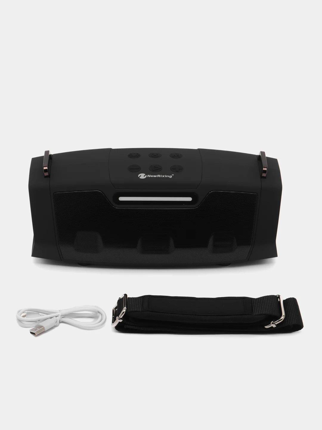 Беспроводная портативная музыкальная Bluetooth колонка NR-2033, с подсветкой, стереосистема