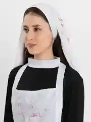 Белый карнавальный костюм монашки