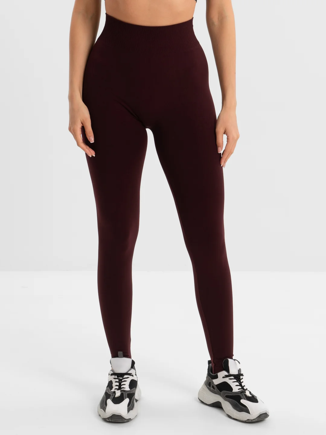 Бордовый легинсы Giulia Leggings 01