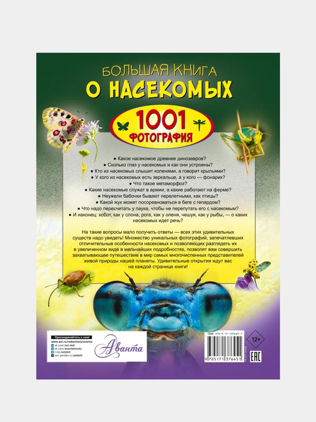 Большая книга о насекомых. 1001 фотография