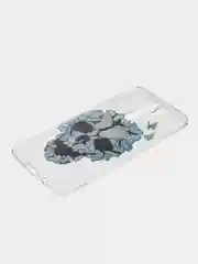 Голубой прозрачный чехол на Huawei Honor 10i, 7A, P40 lite, Y5P, 9S, 8A, 7A, Xiaomi Note 8 Pro, Mi 10