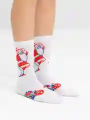 Белый новогодние носки "Новый год!"