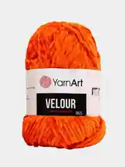 Оранжевый пряжа YarnArt Velour, 100% микрополиэстер, 100 г/170 м