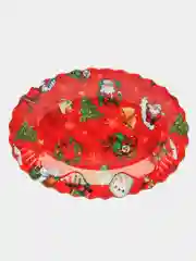 Красный тарелка для закусок, поднос , менажница