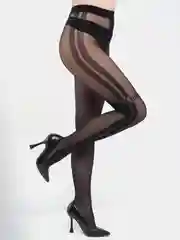Черный колготки женские Giulia Fashionista 06