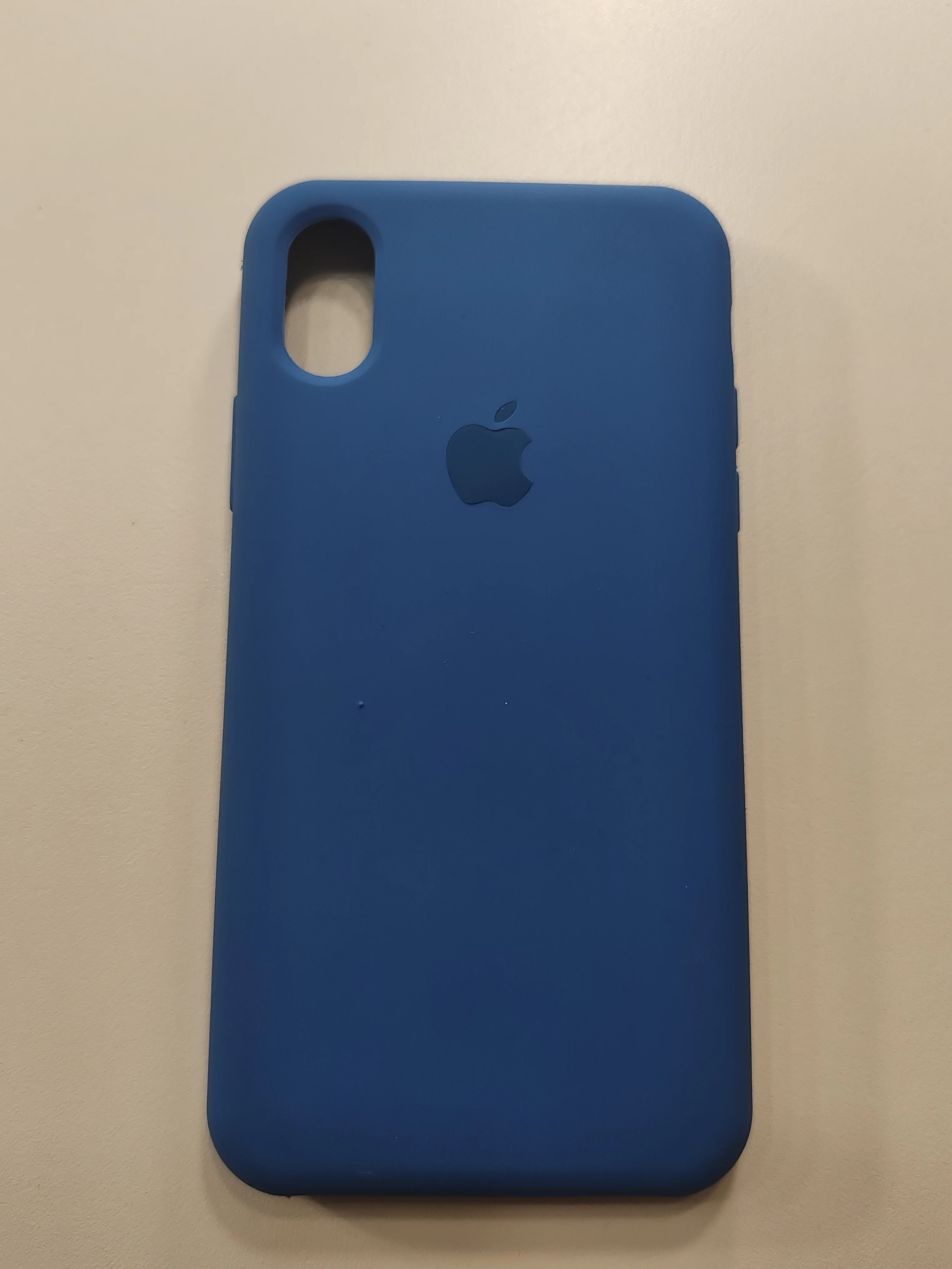 Синий чехол с бархатом внутри IPhone X / XS