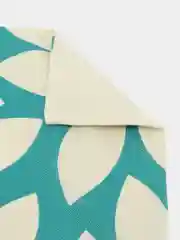 Бежевый меланж декоративная наволочка Geometric Letters, на подушку