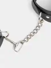 Наручники-наножники черные, с металлическим креплением