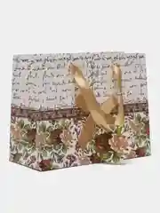 Белый пакет подарочный, упаковка на любой праздник, 23*18*10 см