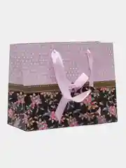 Лавандовый пакет подарочный, упаковка на любой праздник, 23*18*10 см