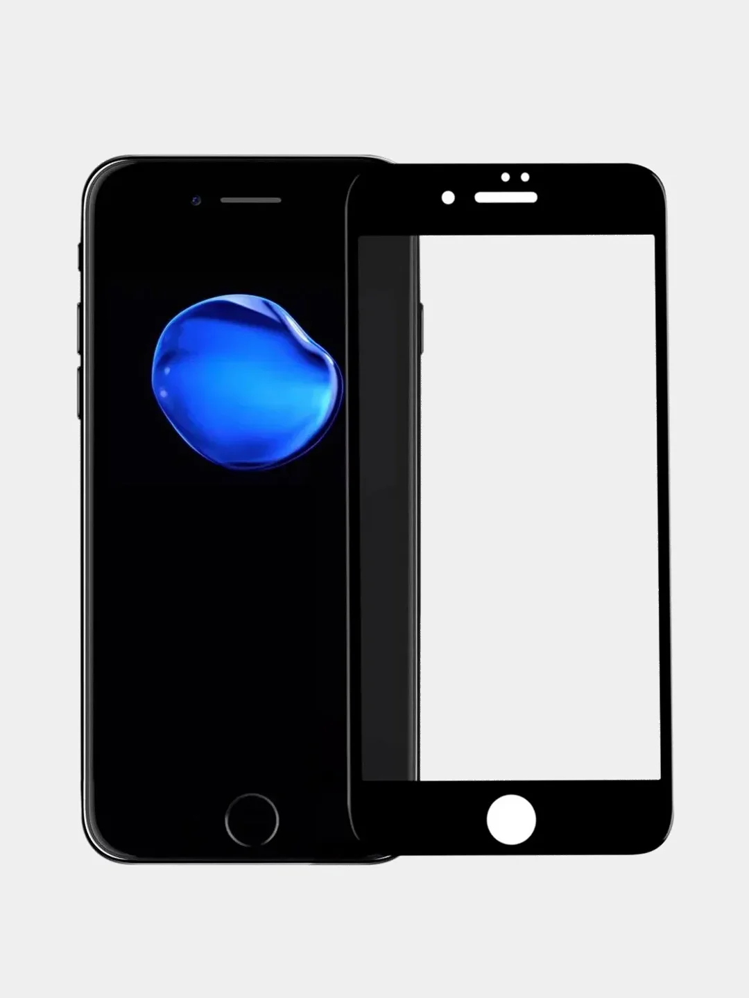 Черный защитное стекло 9D для iPhone 11, XR, 12, 13, XS, 6s, 7, 8, SE, Pro, Max, Plus, mini, Айфон
