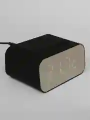 Белый настольные электронные часы, с Bluetooth-колонкой, беспроводная зарядка, будильник, радио