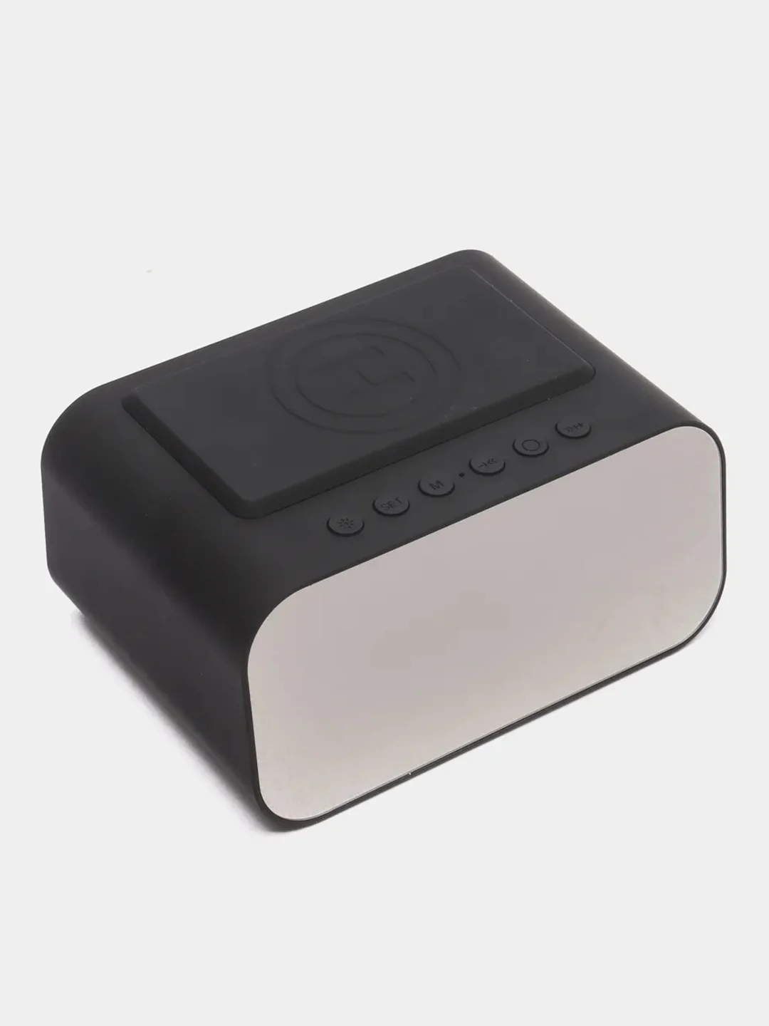 Белый настольные электронные часы, с Bluetooth-колонкой, беспроводная зарядка, будильник, радио